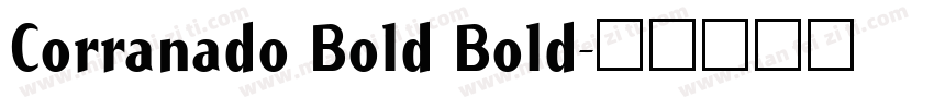 Corranado Bold Bold字体转换
